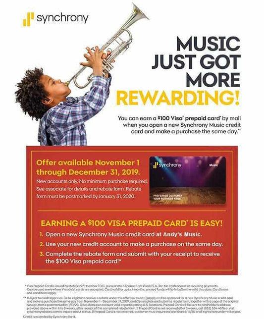 Blog Post-Get a $100 Visa Prepaid Card-Andy's Music