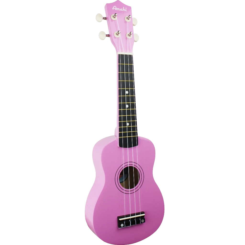 Amahi Jelly Bean Collection Ukulele-Bubble Gum Pink-Andy's Music
