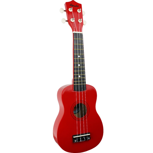 Amahi Jelly Bean Collection Ukulele-Red Apple-Andy's Music