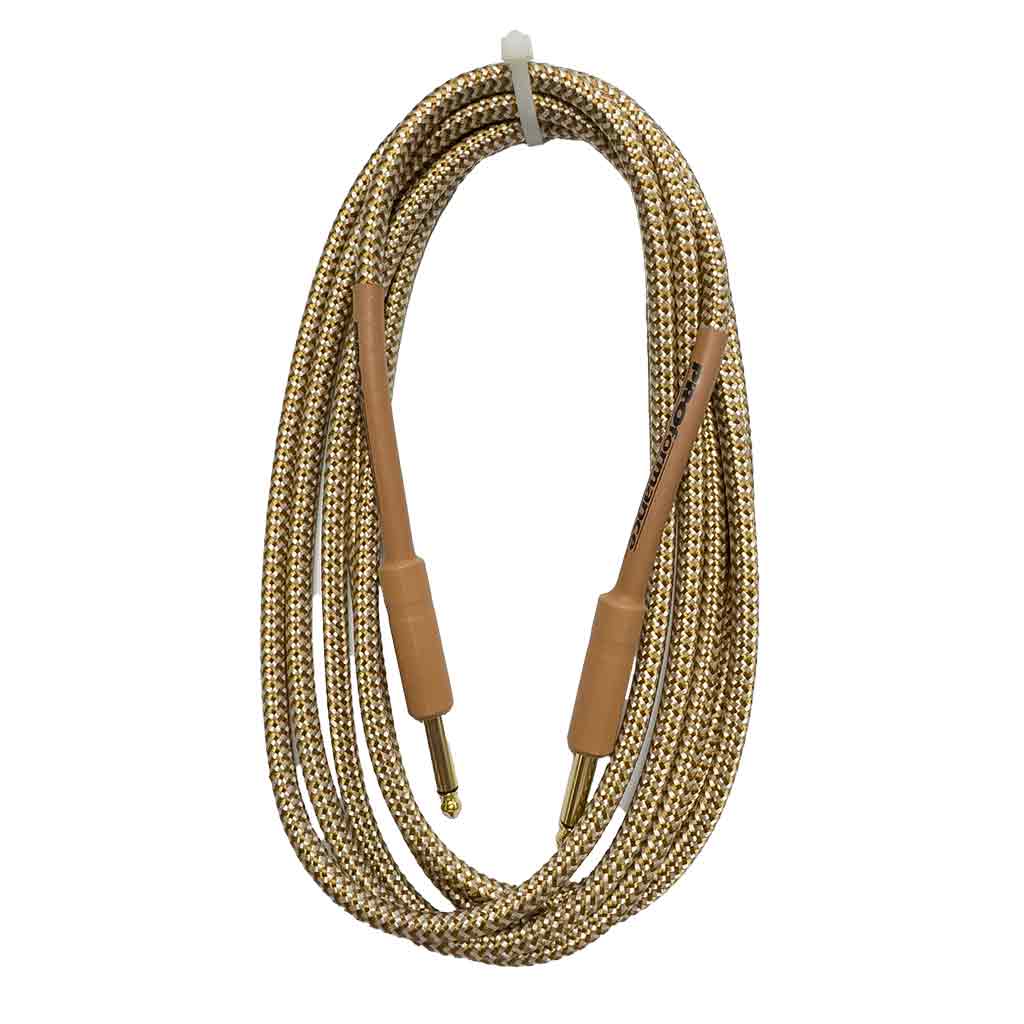 Cloth Covered Instrument Cables - Guitar Lead-10'-Vintage-Andy's Music