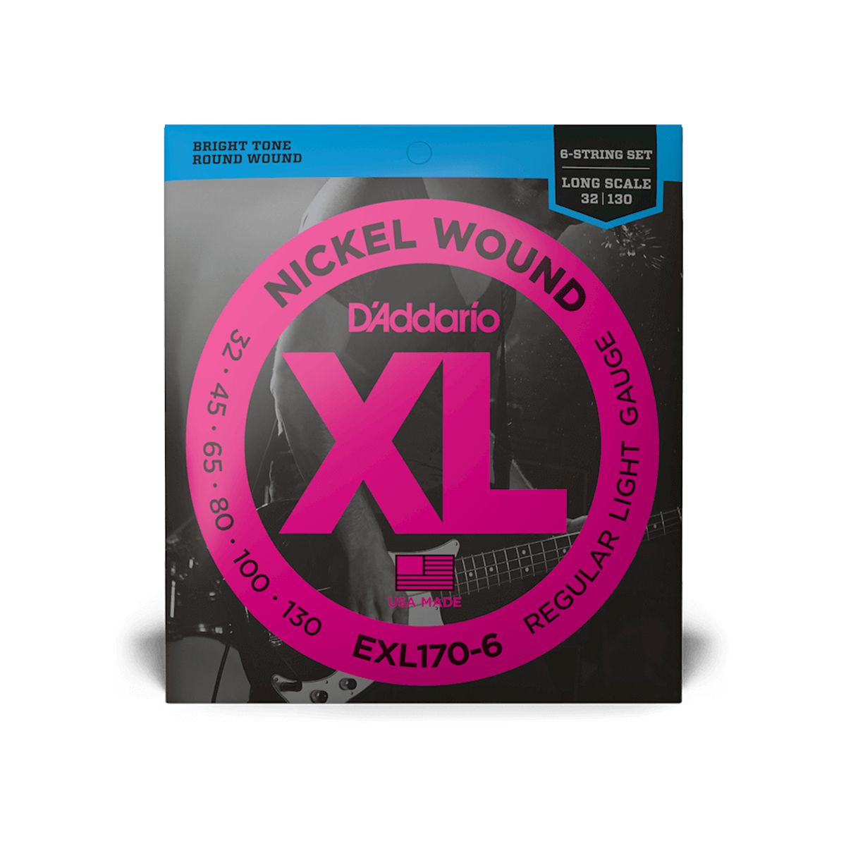 D'Addario 6-String Bass Guitar Strings EXL1706-Andy's Music