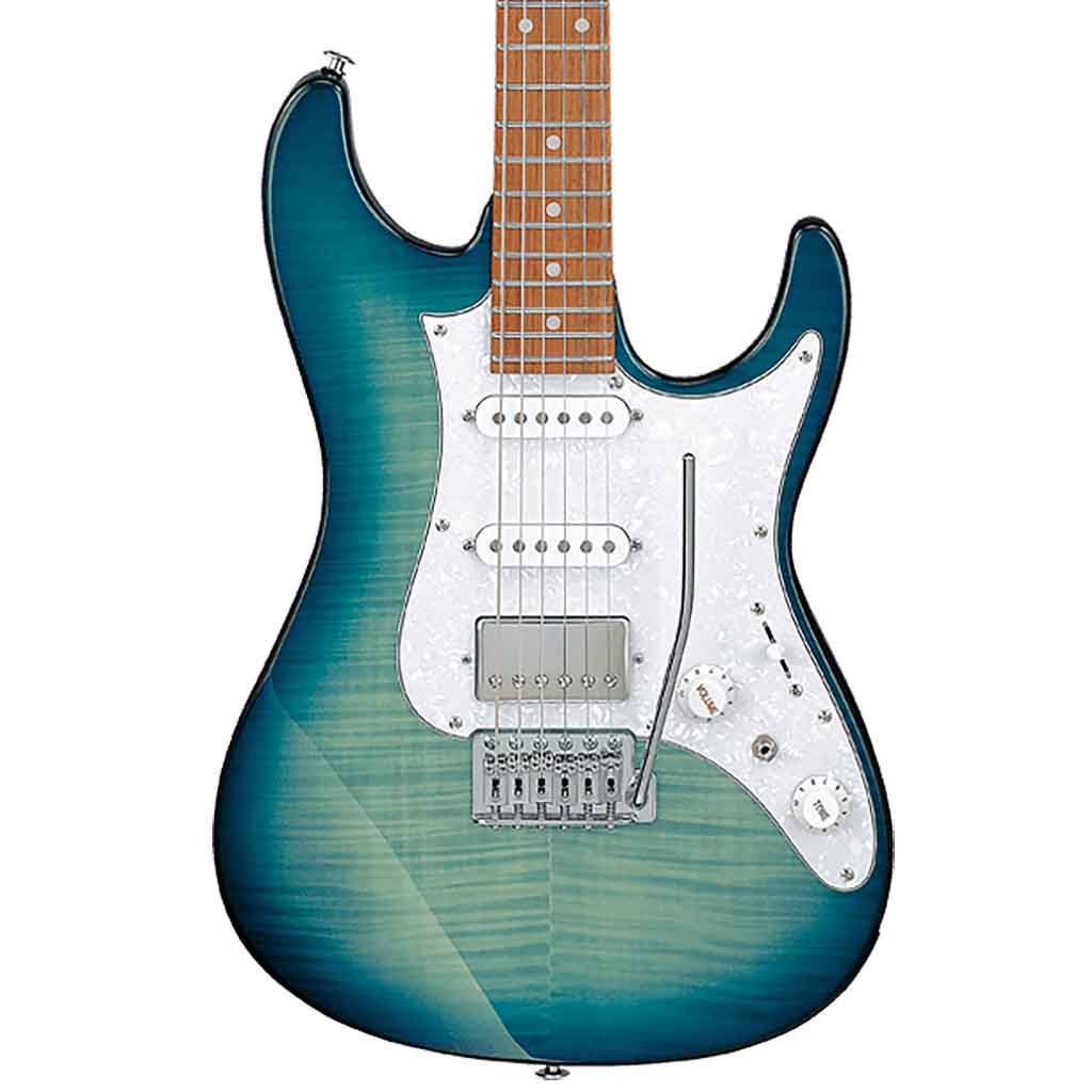Ibanez AZ22S1F AZ Standard Electric Guitar-Transparent Turquoise Burst-Andy's Music