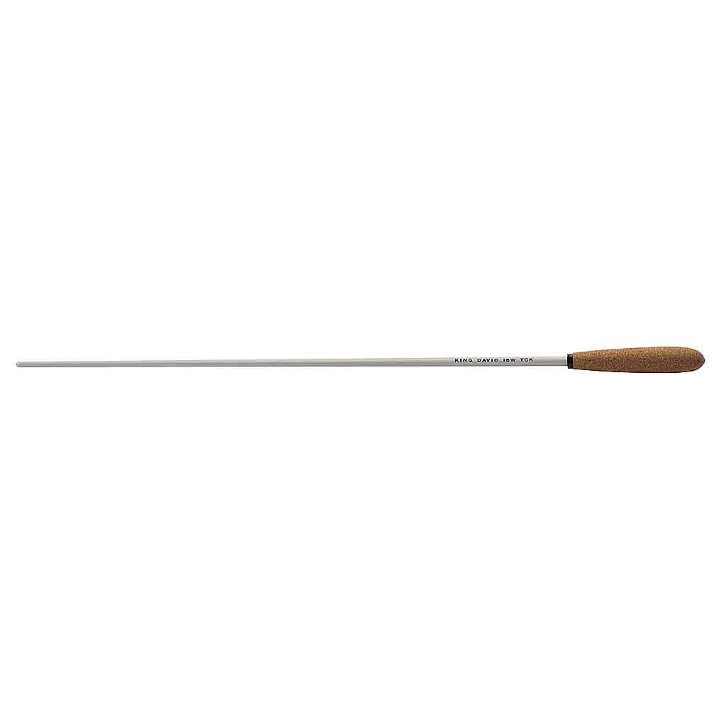 King David 16" Conductors Baton White Lacquer - 16WTCK-Andy's Music