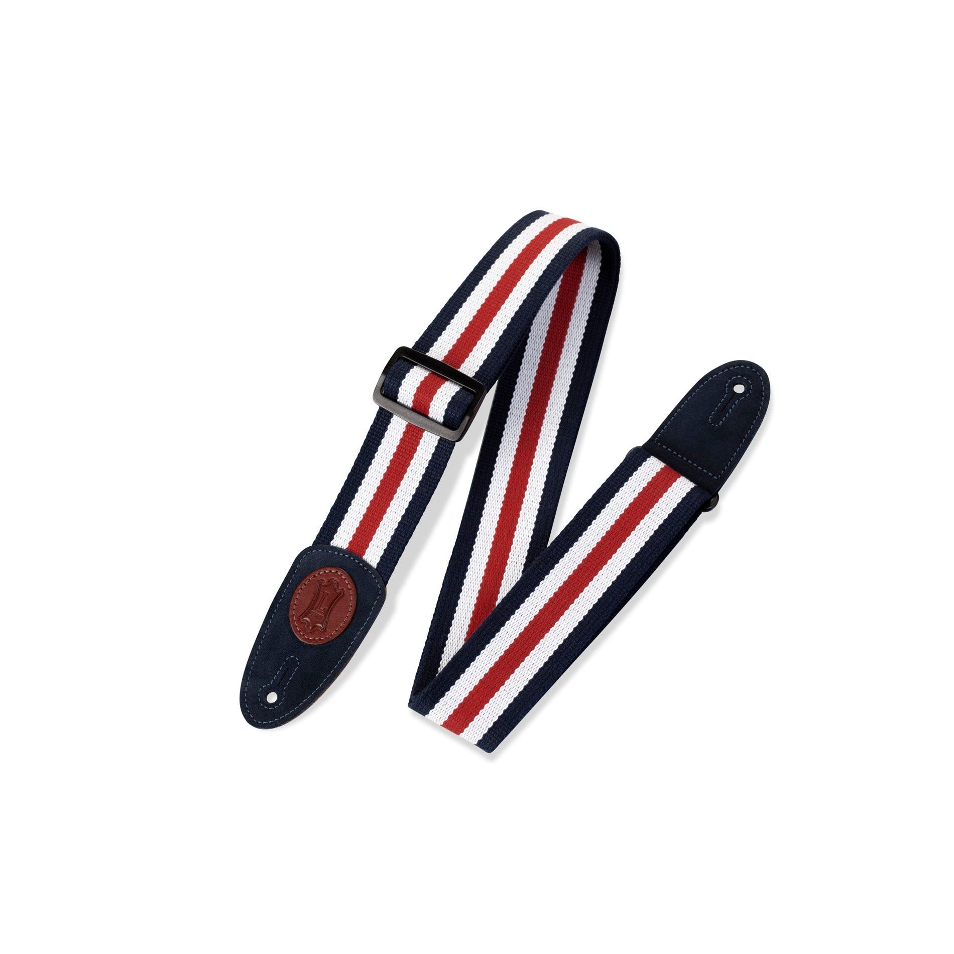 Levy's 2 inch Cotton Guitar Strap MSSC8-Red White & Blue-Andy's Music