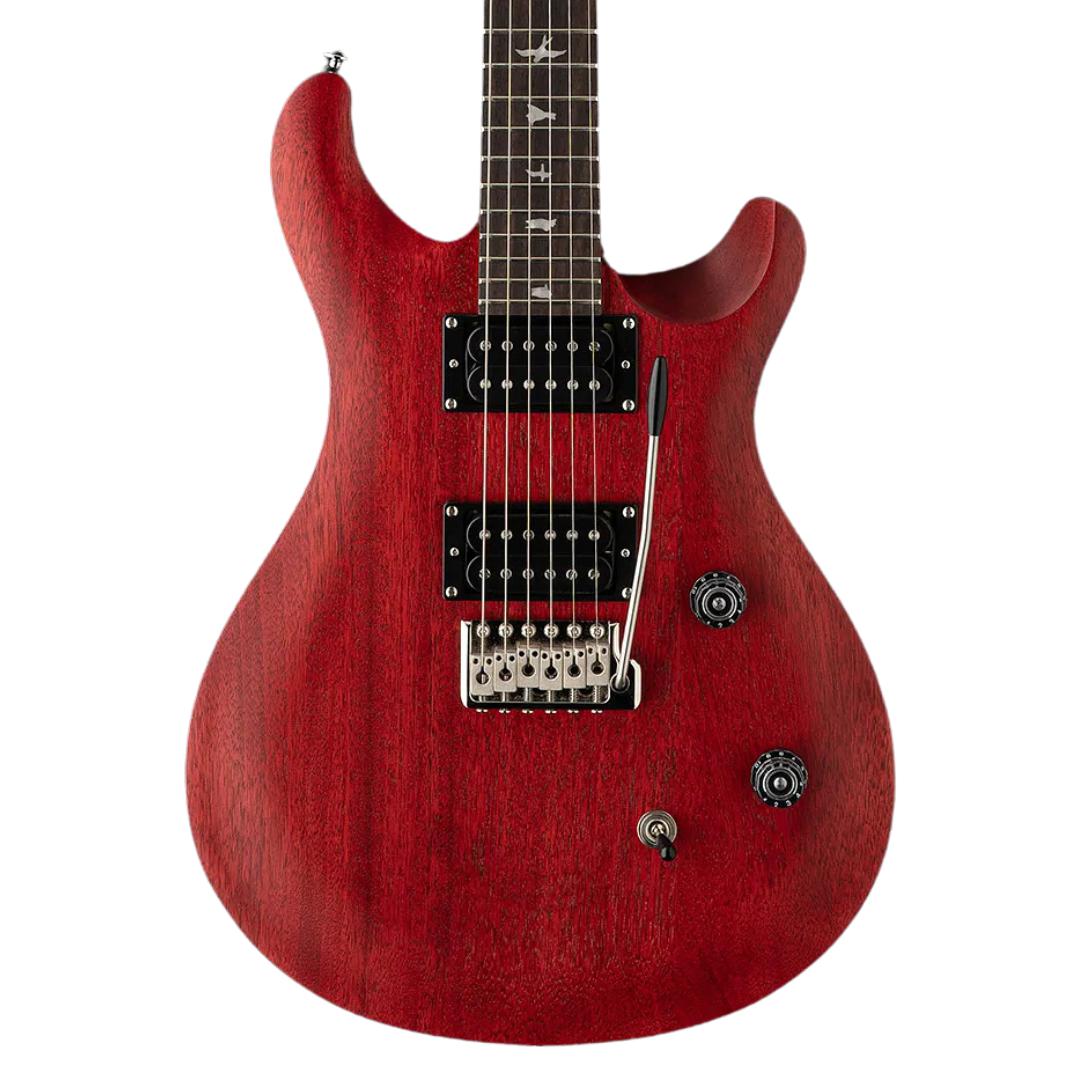 PRS SE CE24 Standard Satin Electric Guitar - 2025-Vintage Cherry-Andy's Music