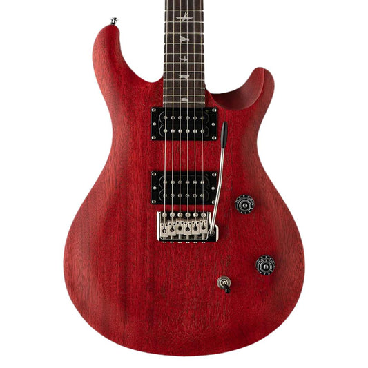 PRS SE CE24 Standard Satin Electric Guitar - 2025-Vintage Cherry-Andy's Music