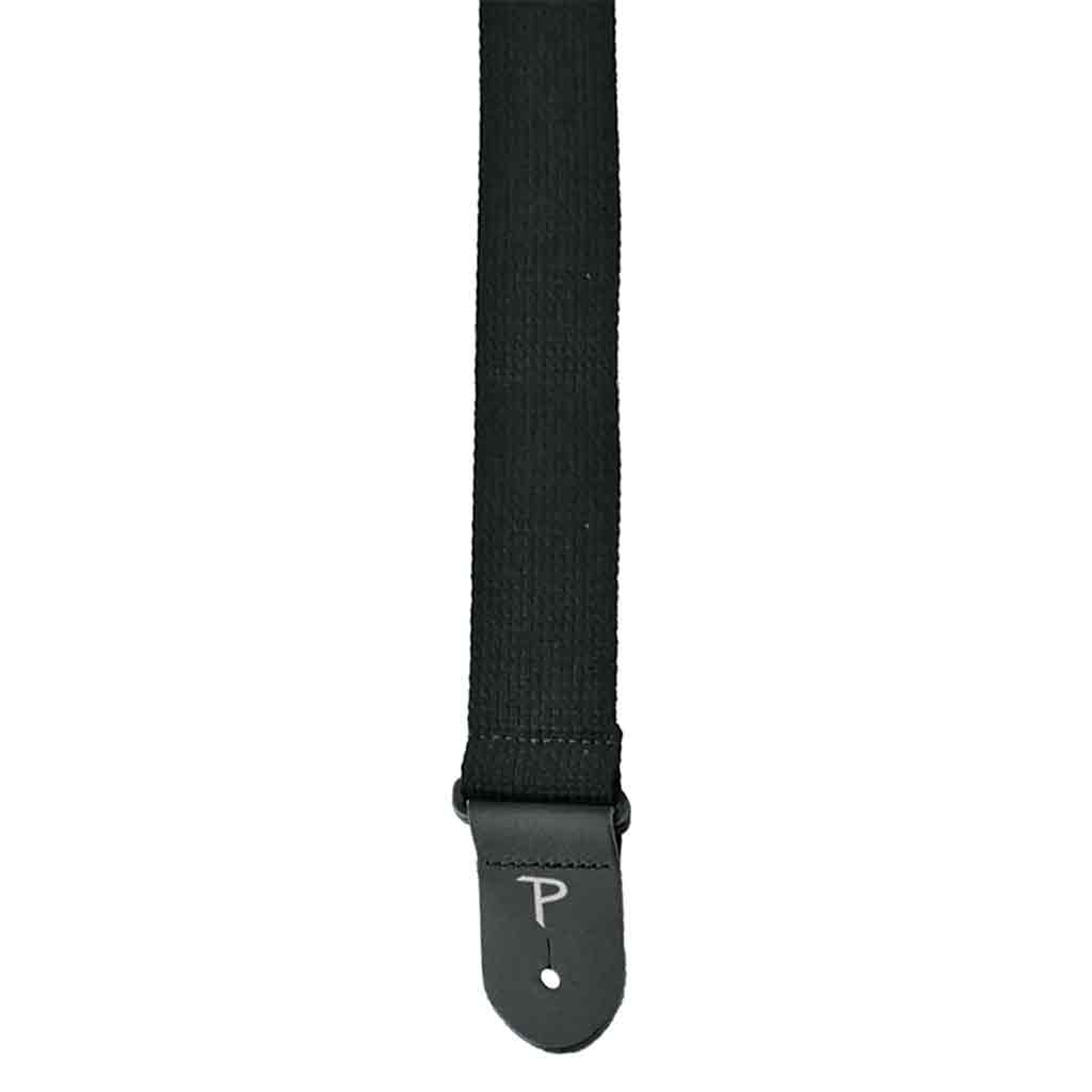 Perri's Leather 2-Inch Black Cotton Guitar Strap-Andy's Music