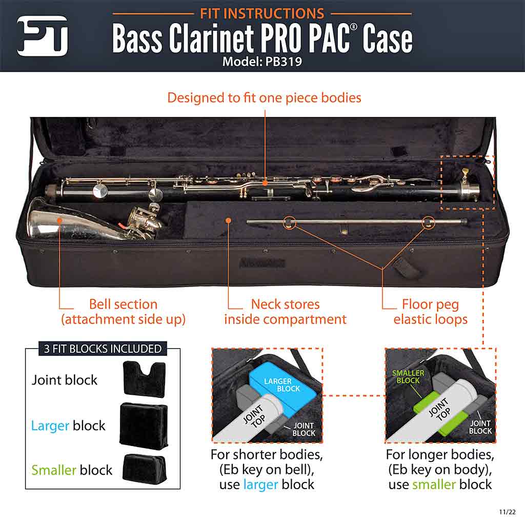 Protec PB319 Bass Clarinet Case-Andy's Music
