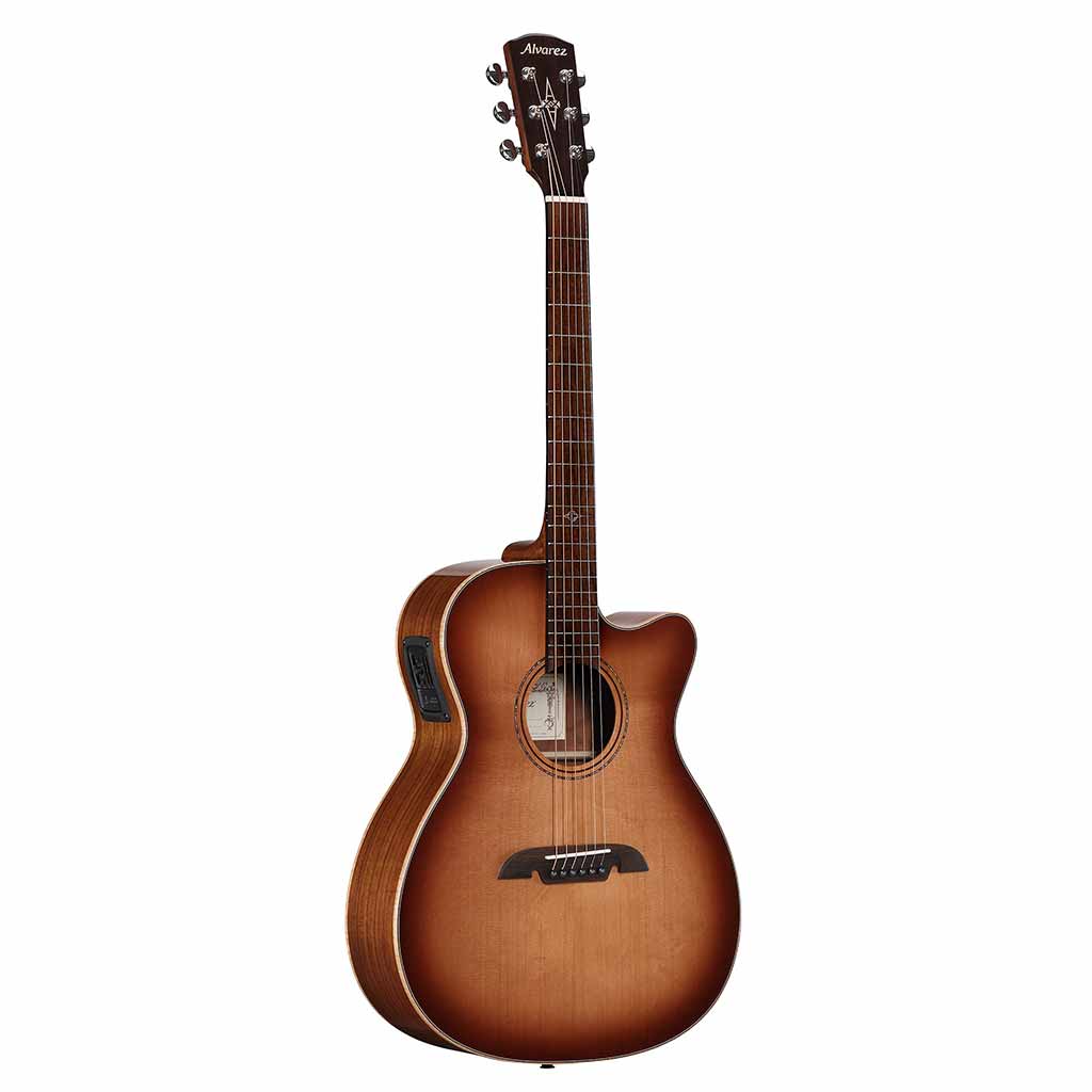 Alvarez AFA95CESHB Artist Elite Folk/OM Acoustic Electric Guitar-Andy's Music