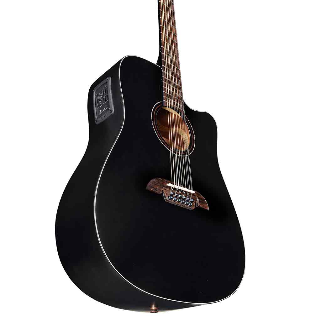 Alvarez Artist AD6012CEBK 12-String Guitar - Gloss Black Finish-Andy's Music