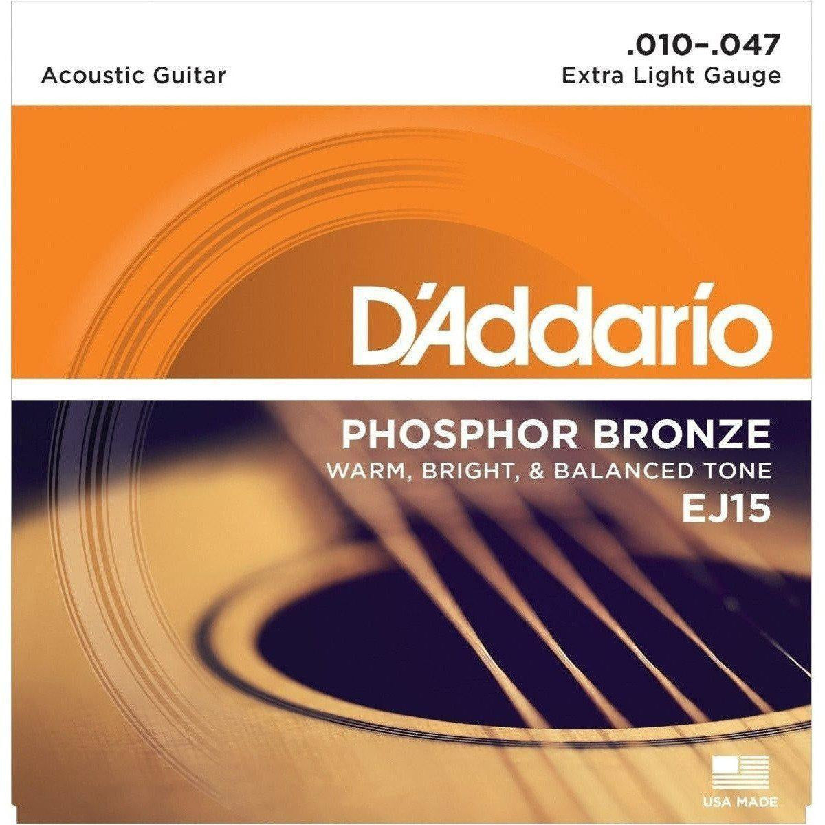 D'Addario EFT15 Phosphore bronze extra light