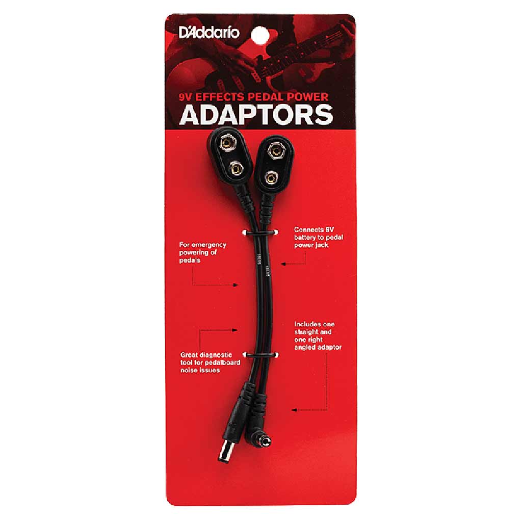 D'Addario PW9VPC02 9-VOLT Effects Pedal Power Adaptor