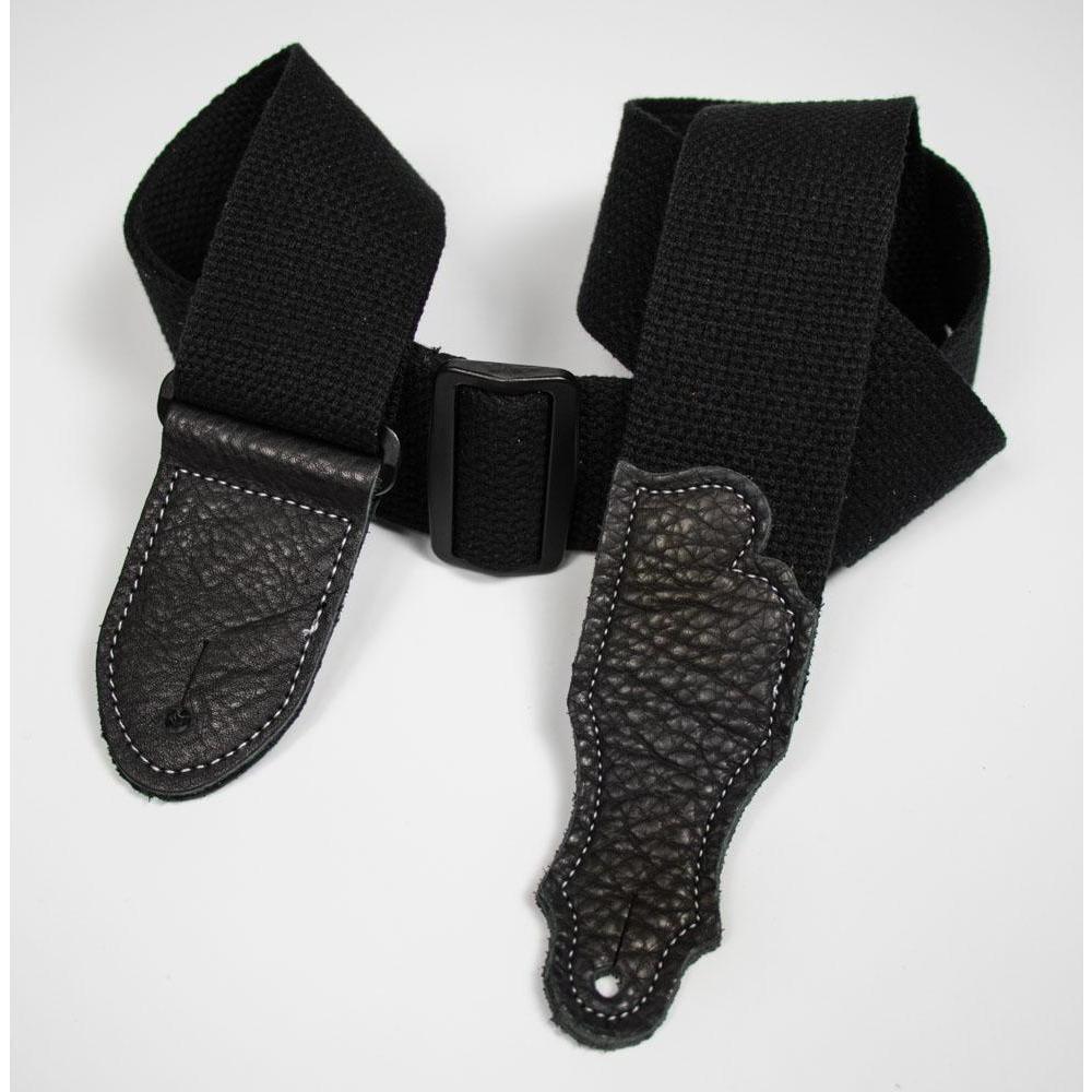 Franklin 2" Black Cotton Guitar Strap - 1BKBK-Andy's Music