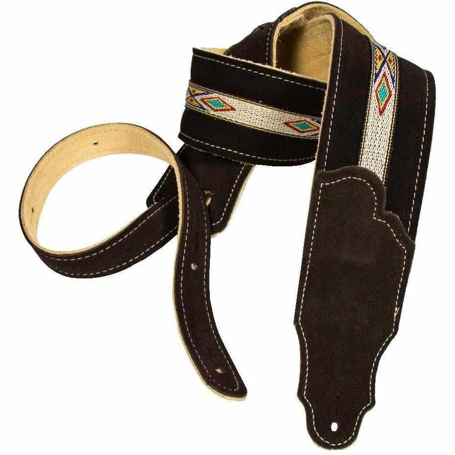 Franklin Southwest Suede Guitar Strap-Chocolate-Andy's Music