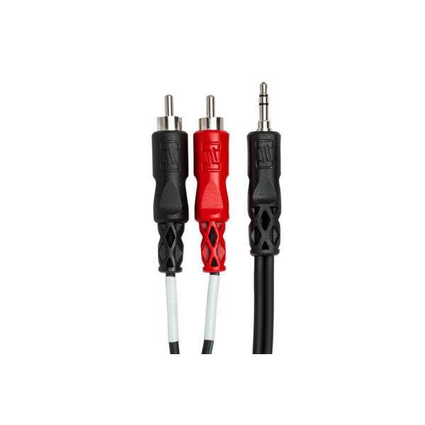 Hosa Y CABLE 3.5MM TRS - RCA 15FT - CMR215-Andy's Music