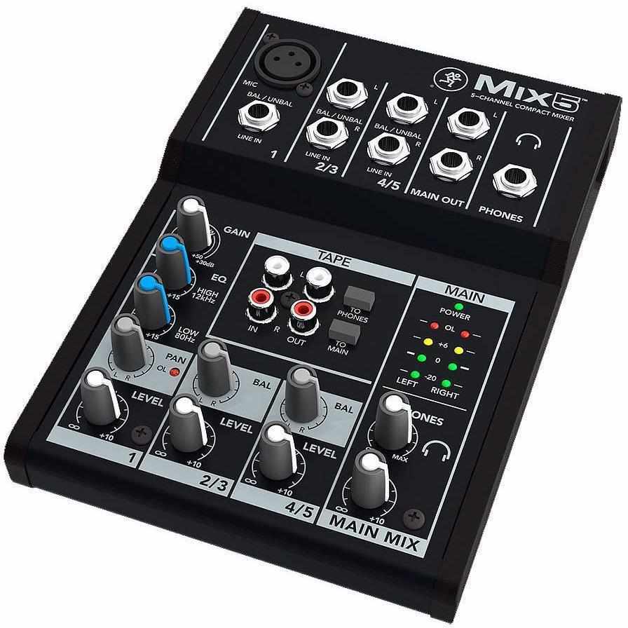 Mackie MIX5 5-Channel Compact Mixer-Andy's Music