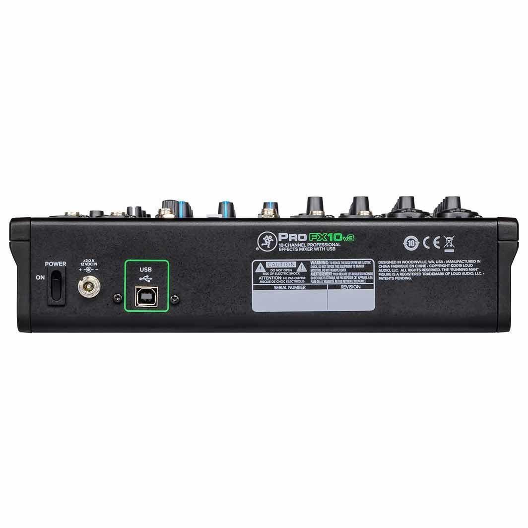 Mackie ProFX10v3 10-Channel Effects Mixer With USB-Andy's Music