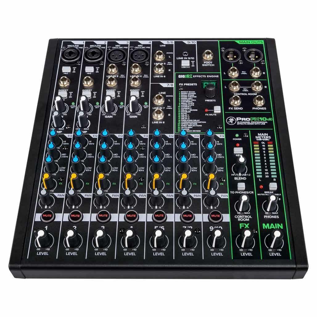 Mackie ProFX10v3 10-Channel Effects Mixer With USB-Andy's Music
