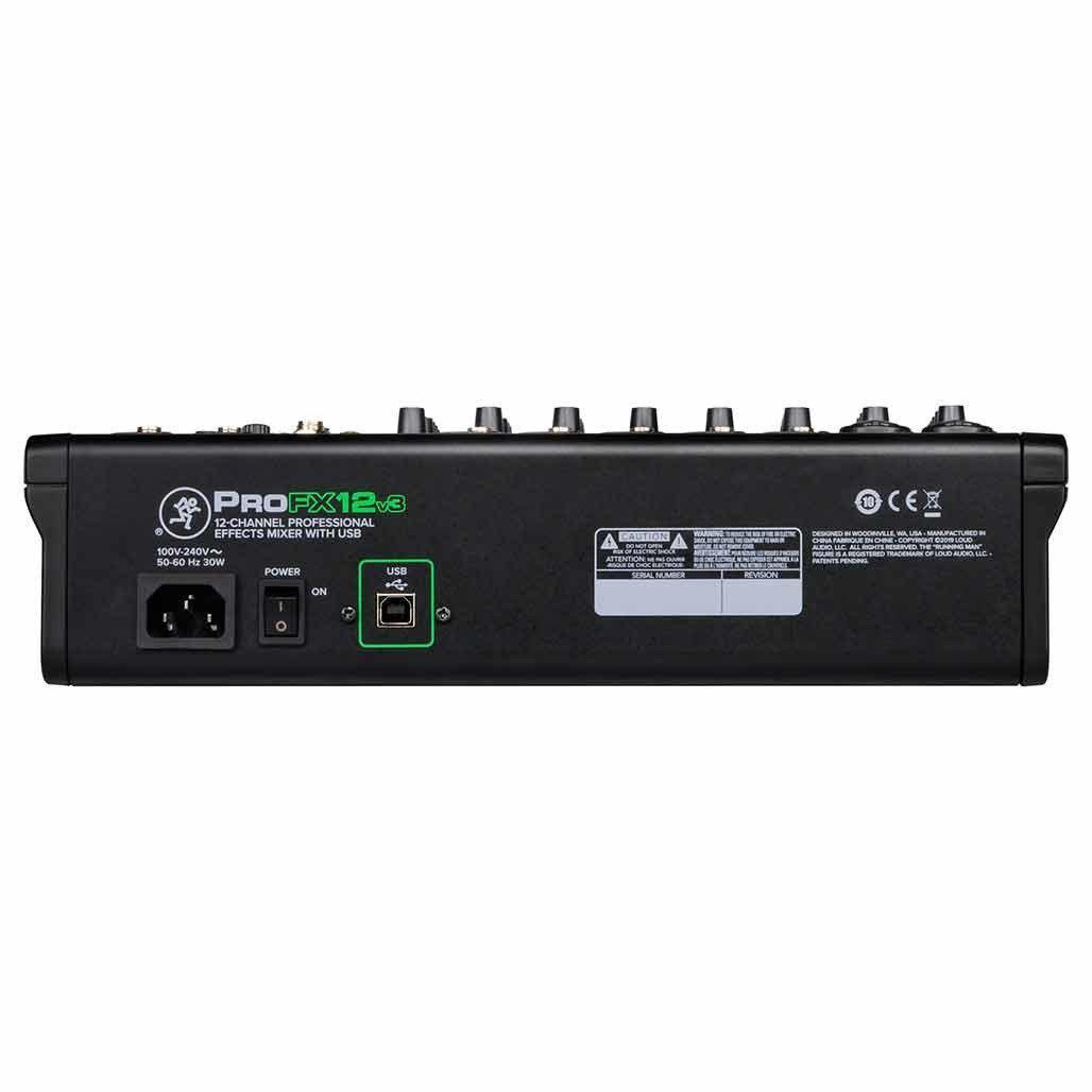 Mackie ProFX12v3 12-Channel Effects Mixer With USB-Andy's Music