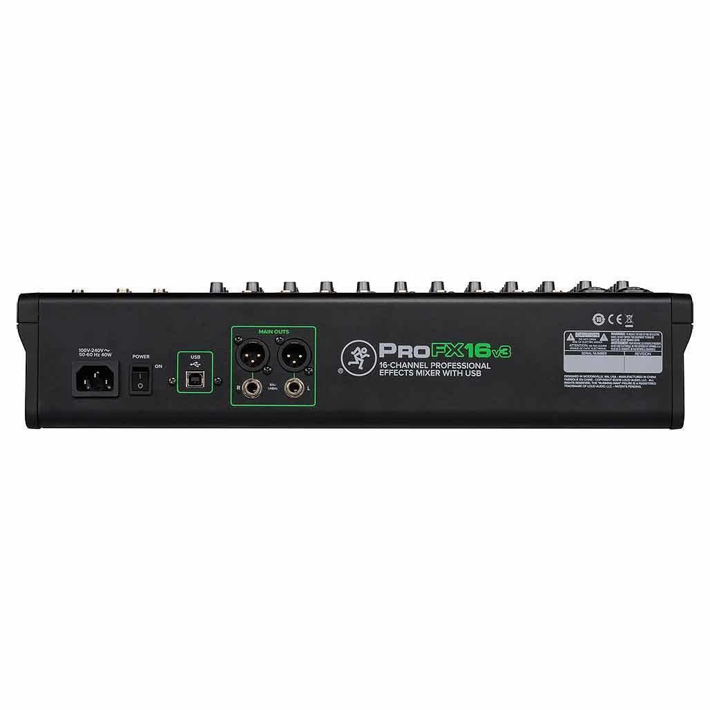 Mackie ProFX16v3 16-Channel 4-Bus Effects Mixer With USB-Andy's Music