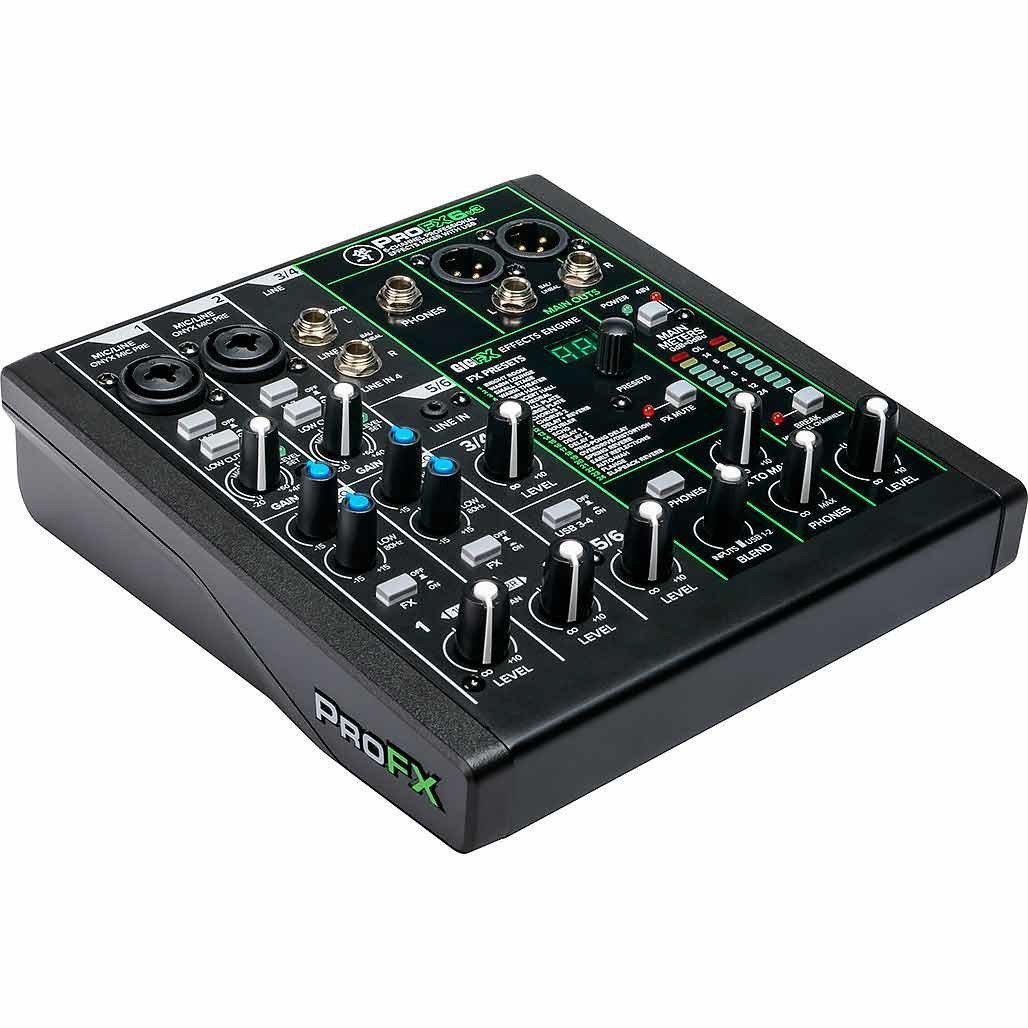 Mackie ProFX6v3 6-Channel Effects Mixer With USB-Andy's Music