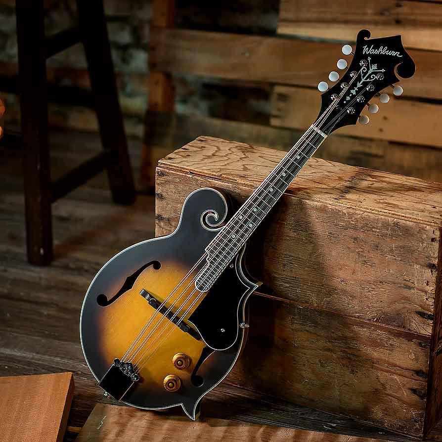 Washburn M3E F-Style Acoustic Electric Mandolin Pack-Andy's Music