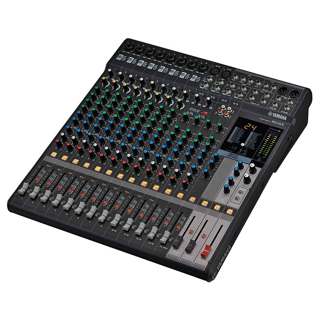 Yamaha MG16X-CV 16-Input Live Sound Mixer With SPX Effects-Andy's Music