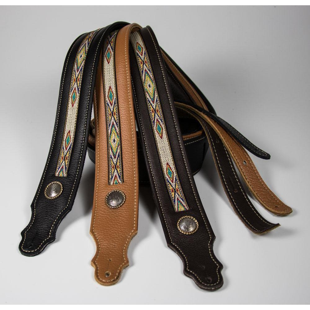 Franklin Southwest Padded Leather Guitar Strap-Andy's Music