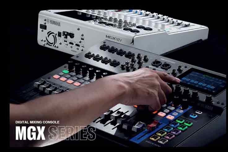 YAMAHA MGX DIGITAL MIXERS - MGX12, MGX12V, MGX16, MGX16V - BLACK OR WHITE AVAILABLE