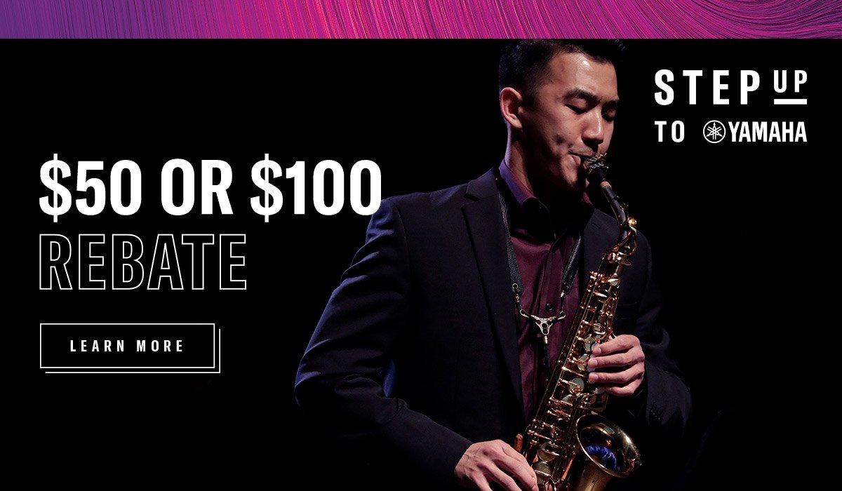 Step Up To Yamaha Band Instrument Rebates & Save !