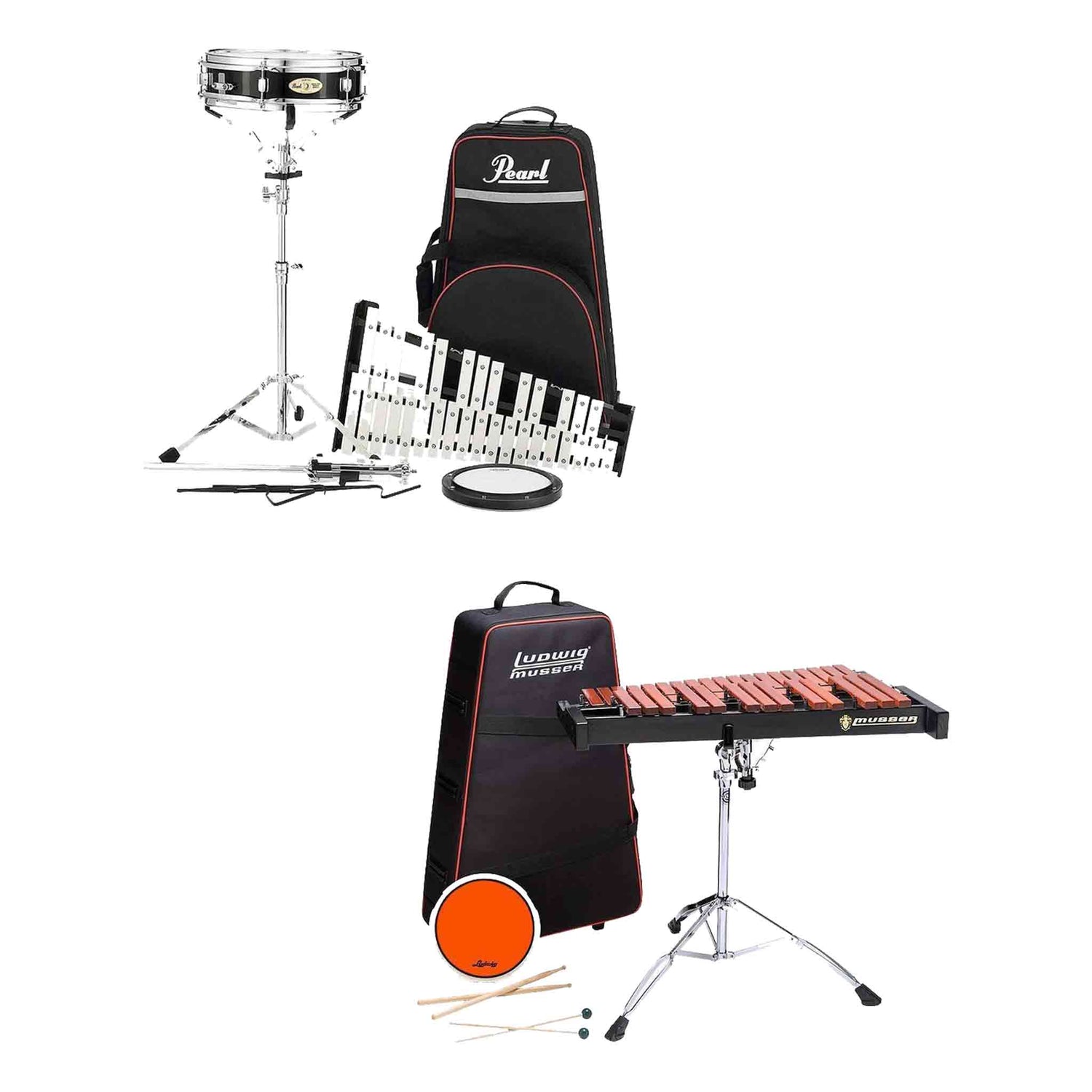 Percussion Kits for Band - Bells, Snare, Xylophone & Accessories