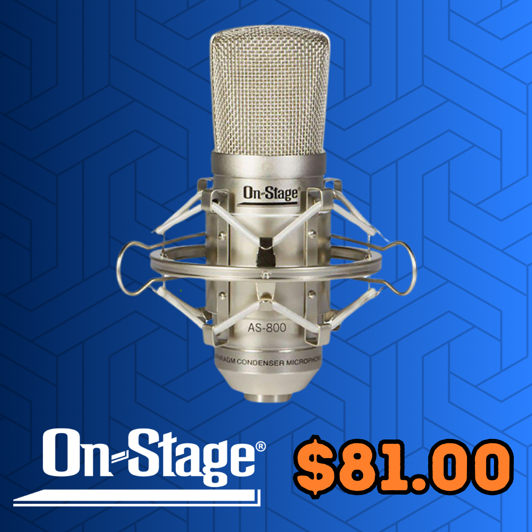 On-Stage Studio Condenser Microphone $81.00