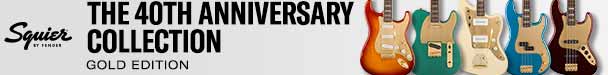 Squier 40th Anniversary Gold & Vintage Edition Guitars
