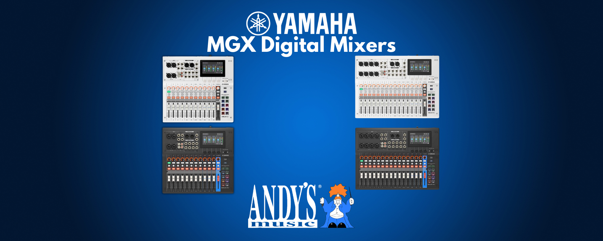 Yamaha MGX Digital Mixers - 18-22 Track Digital Mixing Consoles