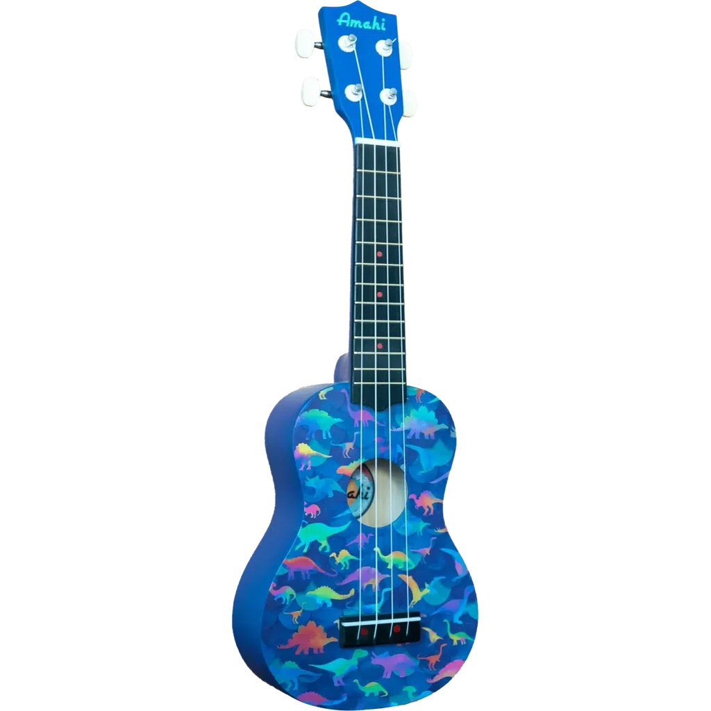 Amahi DDUK Tropical Series Soprano Ukulele With Bag-Dinosaur-Andy's Music