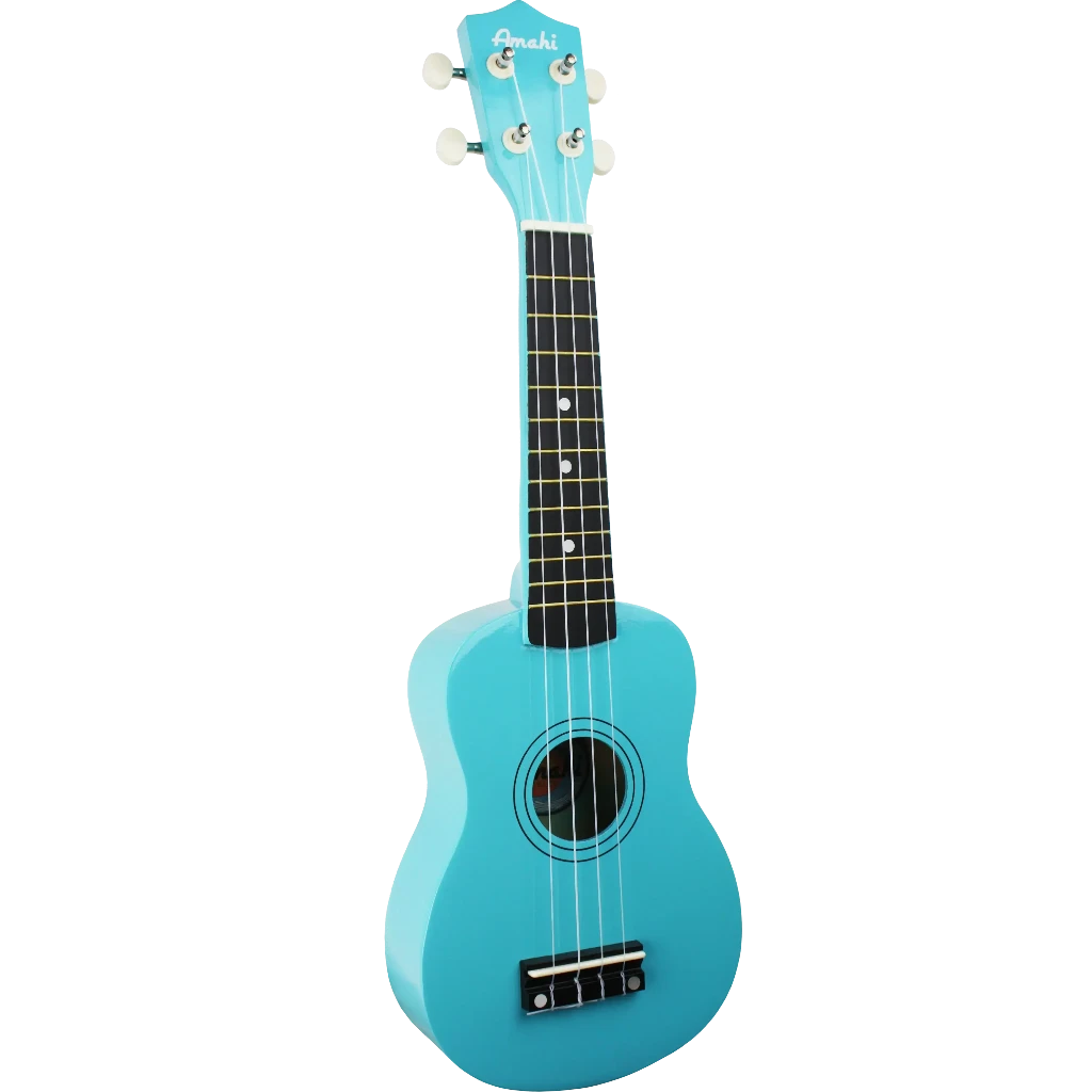 Amahi Jelly Bean Collection Ukulele-Glacier Blueberry-Andy's Music