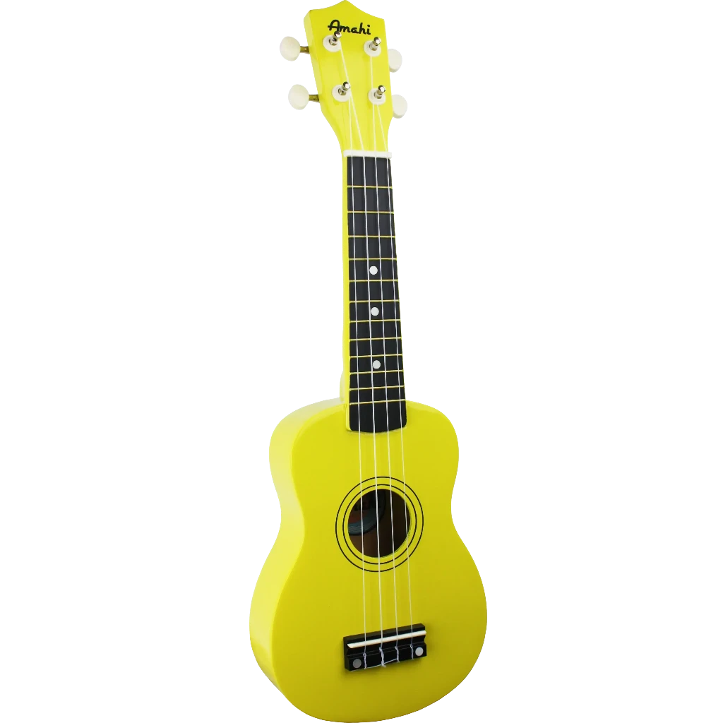 Amahi Jelly Bean Collection Ukulele-Lemon Drop-Andy's Music