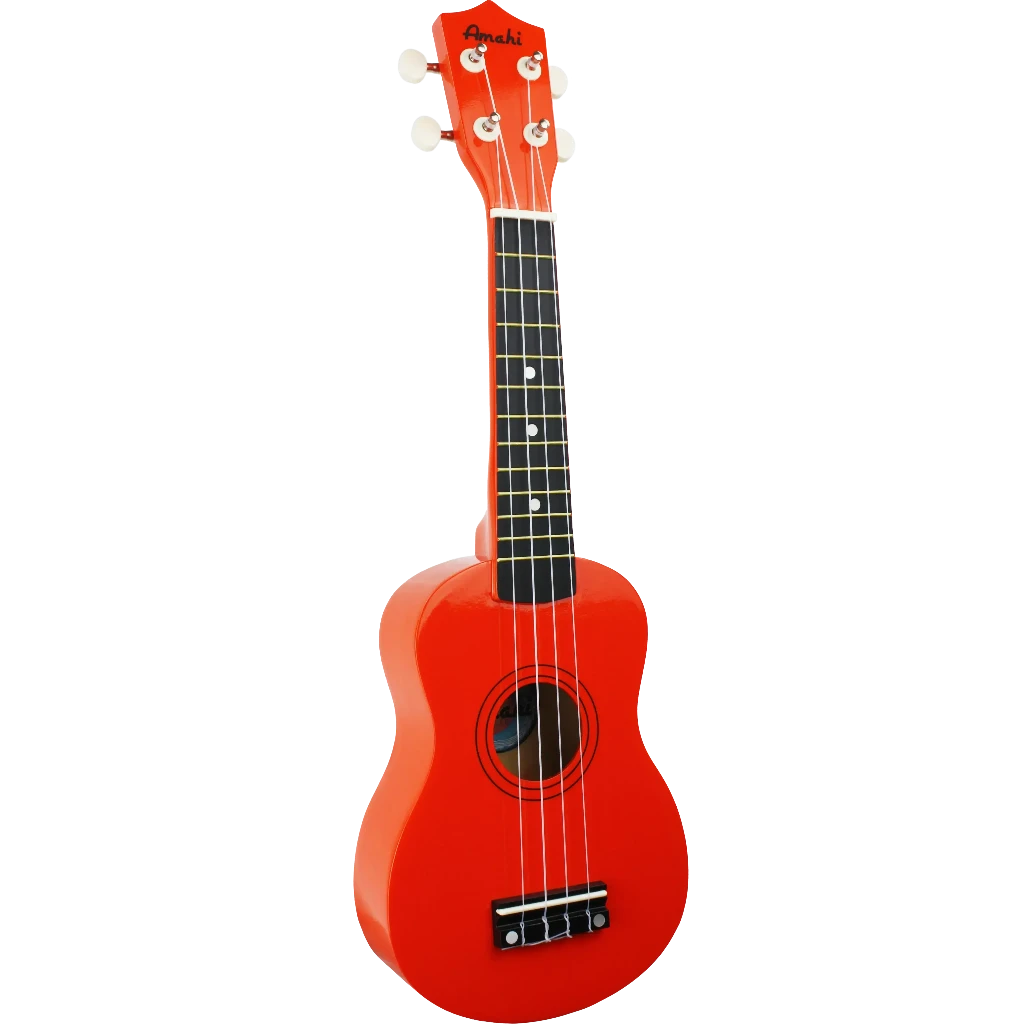 Amahi Jelly Bean Collection Ukulele-Papaya Orange-Andy's Music