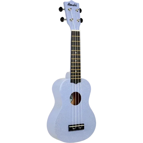 Amahi Moonbeam Blue Glitter Soprano Ukulele GLUKBL