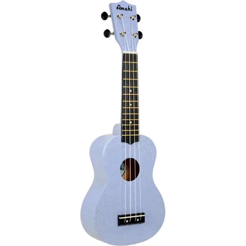 Amahi Moonbeam Blue Glitter Soprano Ukulele GLUKBL