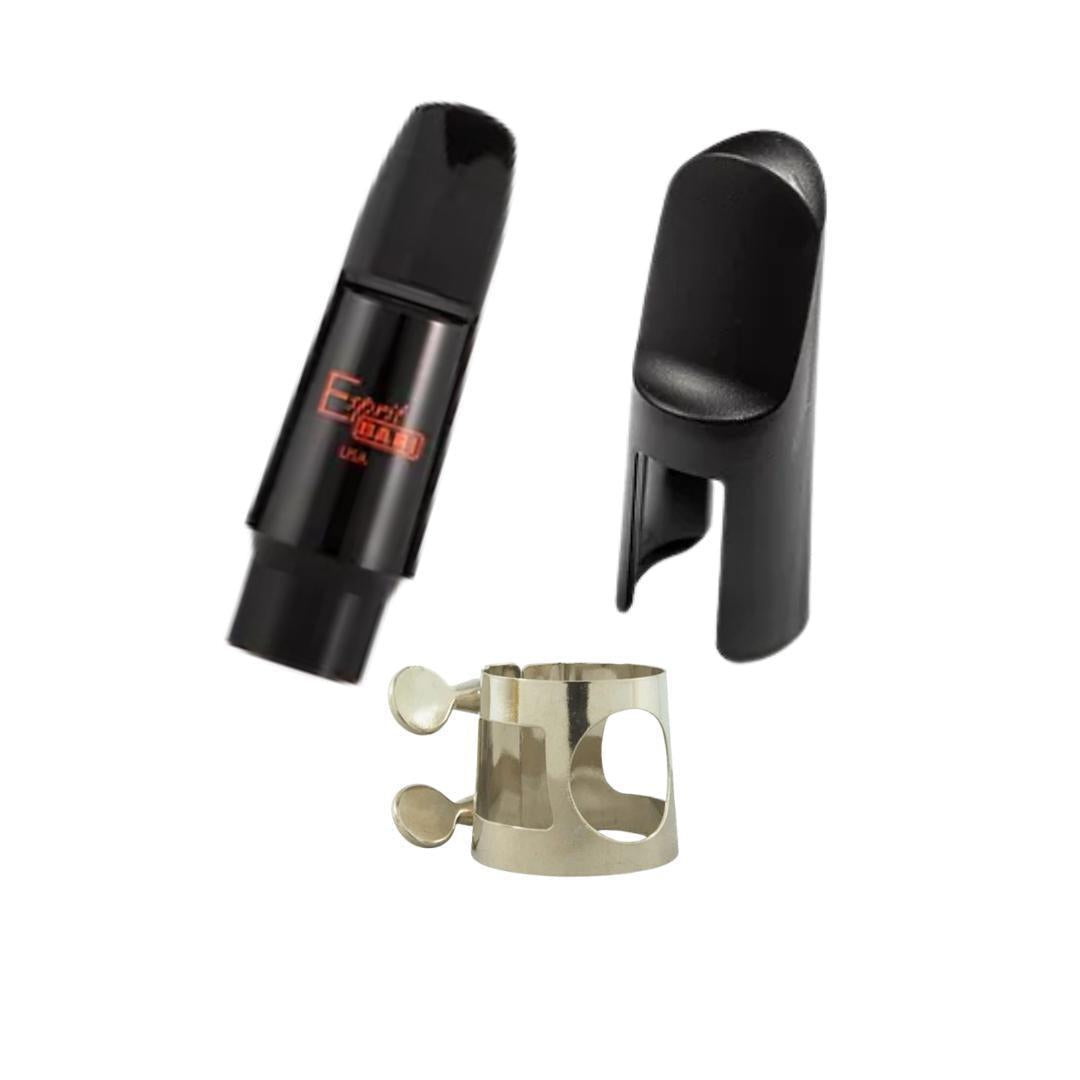 Bari Alto Saxophone Mouthpiece W/ Nickle Ligature and Cap ESKASP-Andy's Music