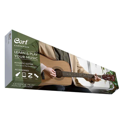 CORT Earth Pack Acoustic Guitar Pack - Premium Starter Bundle-Andy's Music