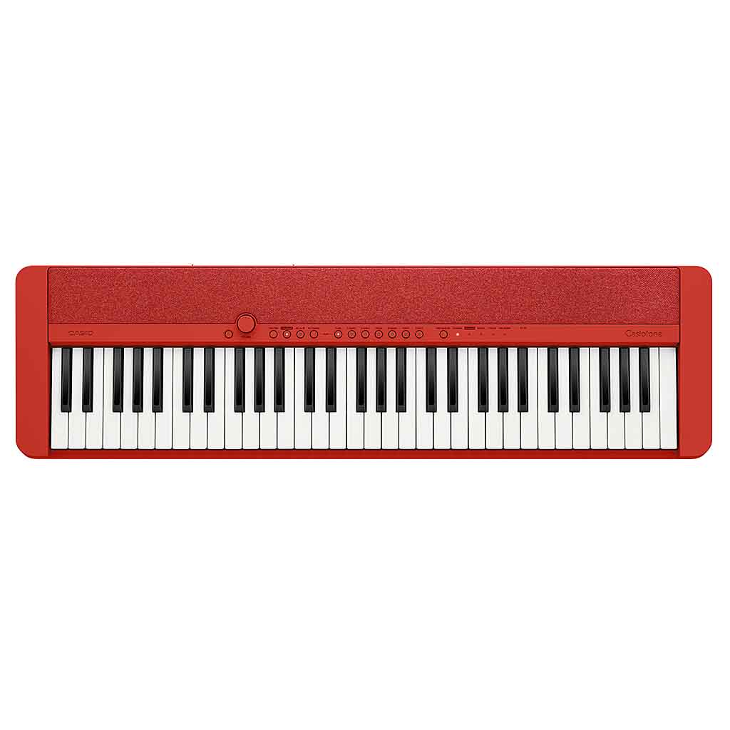 Casio CTS1 61 Key Portable Electronic Keyboard-Red-Andy's Music