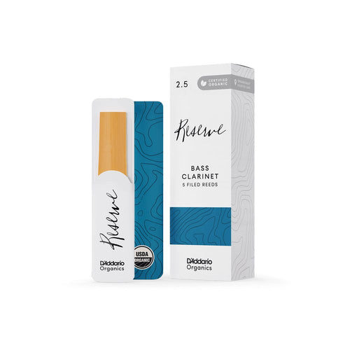 D'Addario Organic Reserve Bass Clarinet Reeds 5 Pack
