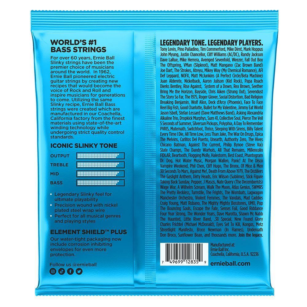 Ernie Ball 2835 Nickel Wound Extra Slinky Electric Bass Strings 40-95