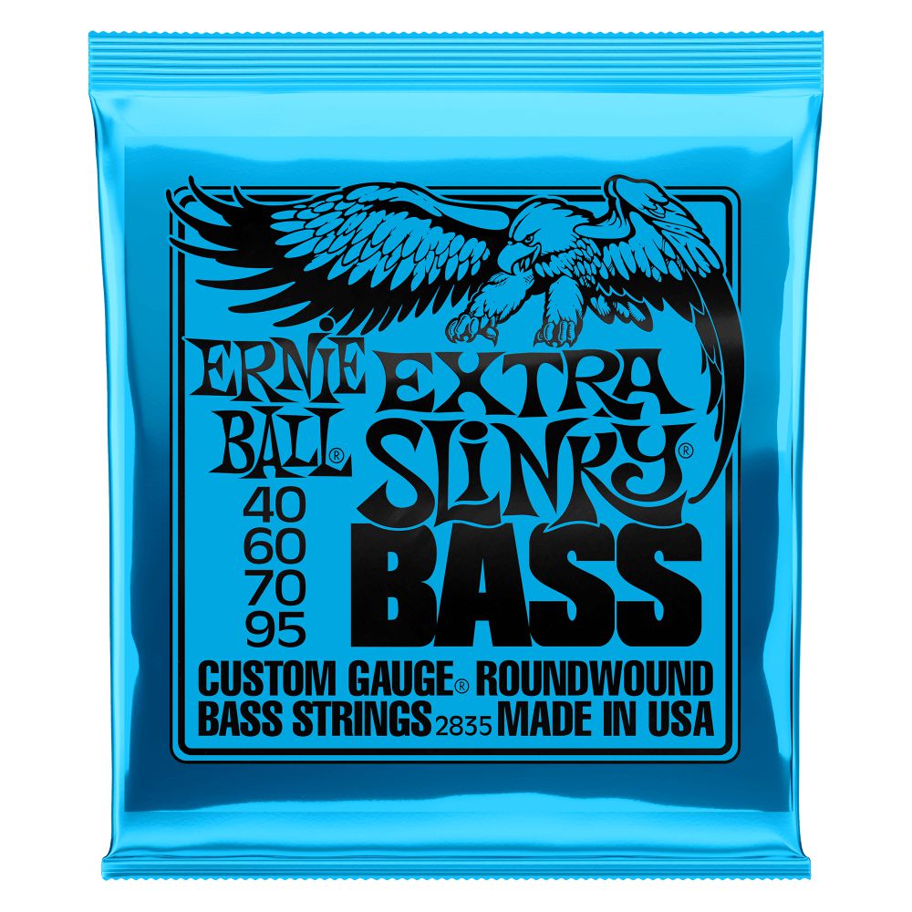 Ernie Ball 2835 Nickel Wound Extra Slinky Electric Bass Strings 40-95