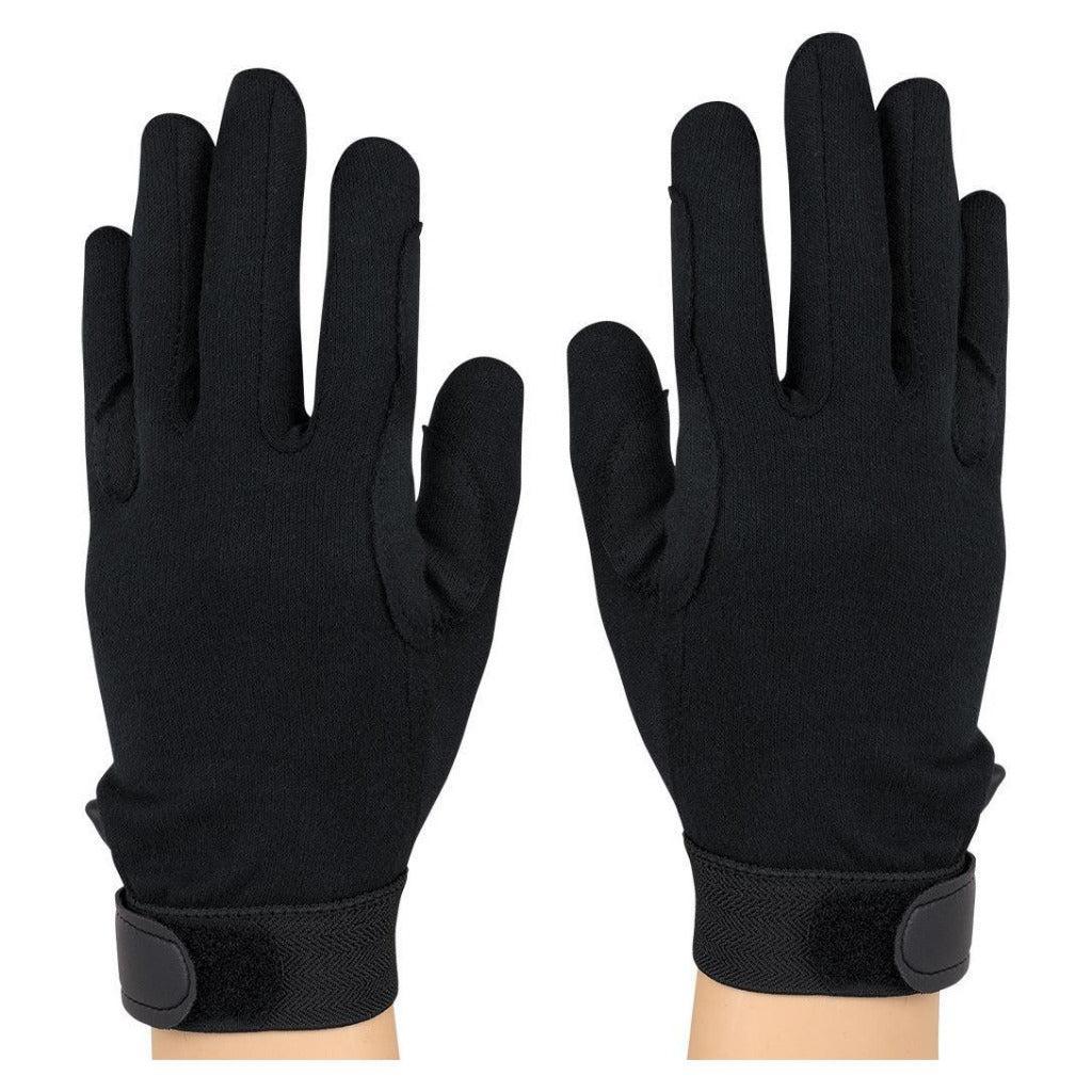 Generic DC150 Deluxe Cotton Military Black Gloves (Pair)-Andy's Music
