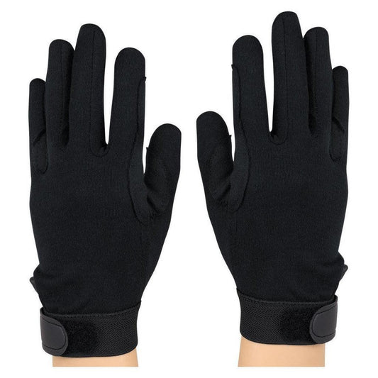Generic DC150 Deluxe Cotton Military Black Gloves (Pair)-Andy's Music