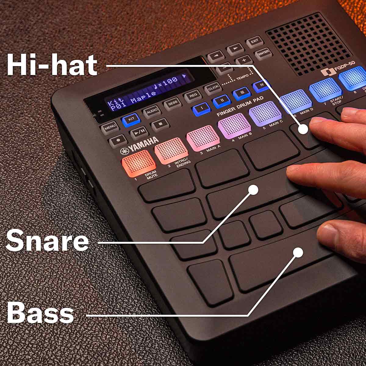 Gently Used - Yamaha FGDP-50 Finger Drum Pad Beatbox