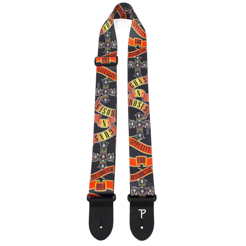 Guns N’ Roses Appetite For Destruction Guitar Strap by Perris Leather-Andy's Music